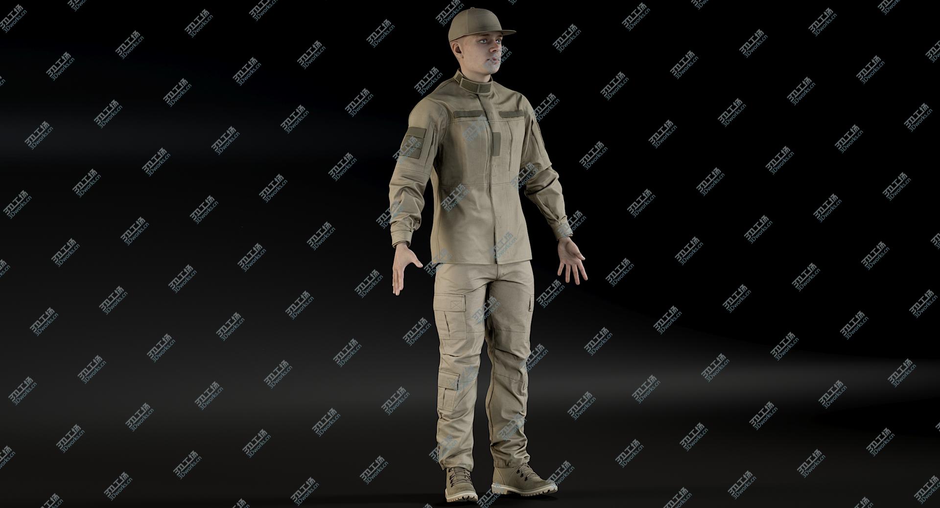 images/goods_img/202105073/3D Soldier Andrew Uniform Desert V2 model/3.jpg